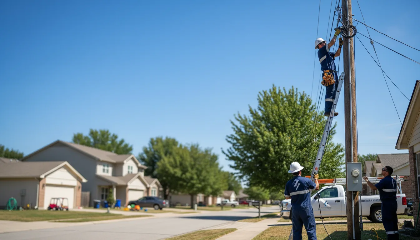 Residential electrician providing installation services in Concord, VA